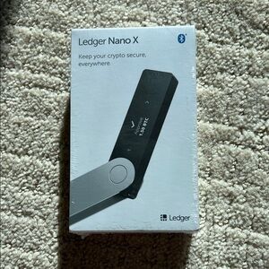 edge Nano X Black Cryptocurrency Hardware Wallet